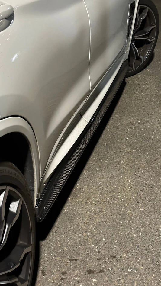 BMW F97 X3M / F98 X4M & G01 X3 - 3D Style Carbon Fiber Side Skirts