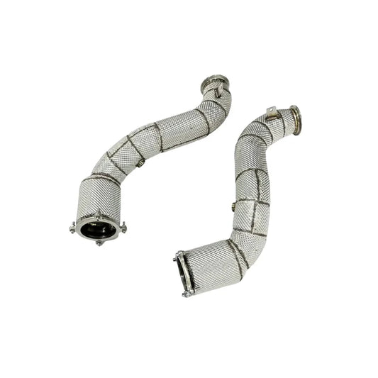 McLaren 720S – Downpipes with Heat Shield (Catted or Catless)