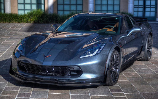 Corvette C7 - Carbon Fiber Finned Front Lip