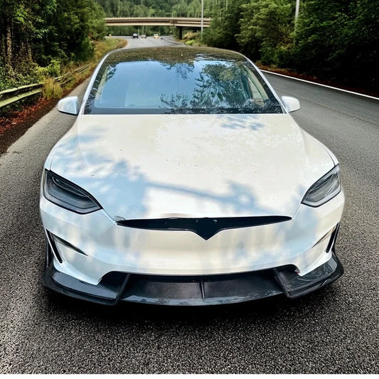 Tesla Model X – 3pc Carbon Fiber Front Lip