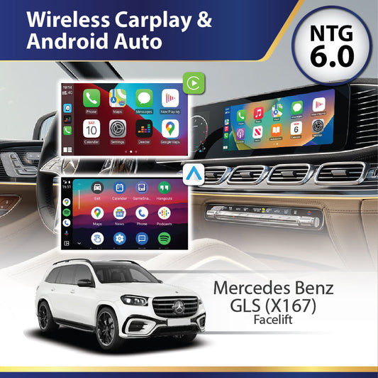 Mercedes-Benz GLS X167 Facelift (NTG6.0) - Wireless Apple CarPlay & Android Auto Interface