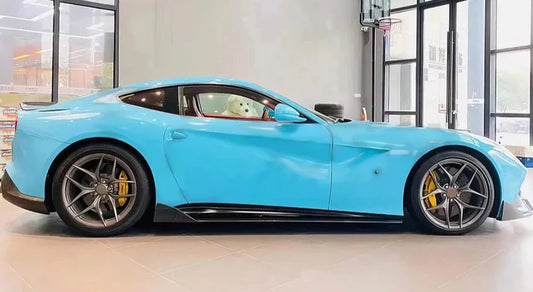 Ferrari F12 - Carbon Fiber Side Skirt Extensions