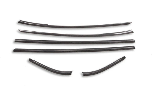 Toyota A90 Supra - Carbon Fiber Door Window Molding Trim Set