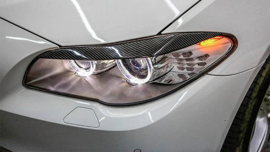 BMW F10 M5 & 5 Series - Carbon Fiber Eyelid Headlight Trim