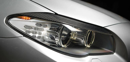 BMW F10 M5 & 5 Series - Carbon Fiber Eyelid Headlight Trim