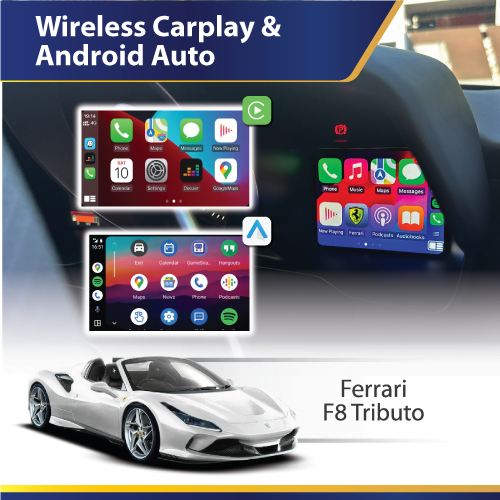 Ferrari F8 Tributo - Wireless Apple CarPlay & Android Auto Interface