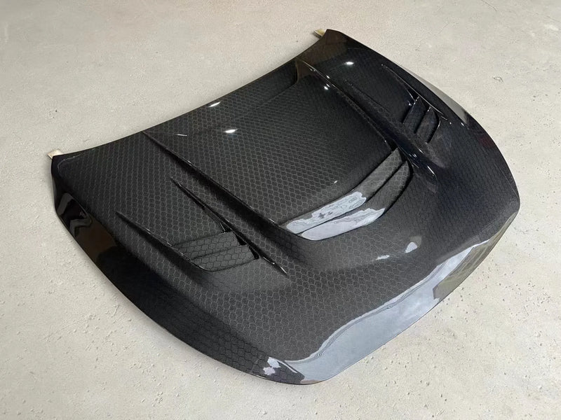 Infiniti Q60 / Q60S CV37 – Carbon Fiber Front Engine Vented Hood