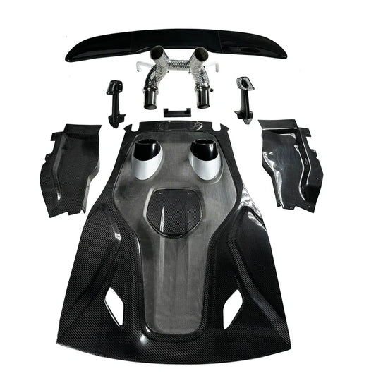 McLaren 540C & 570S - 600LT Carbon Fiber Rear Hood Deck Lid Conversion