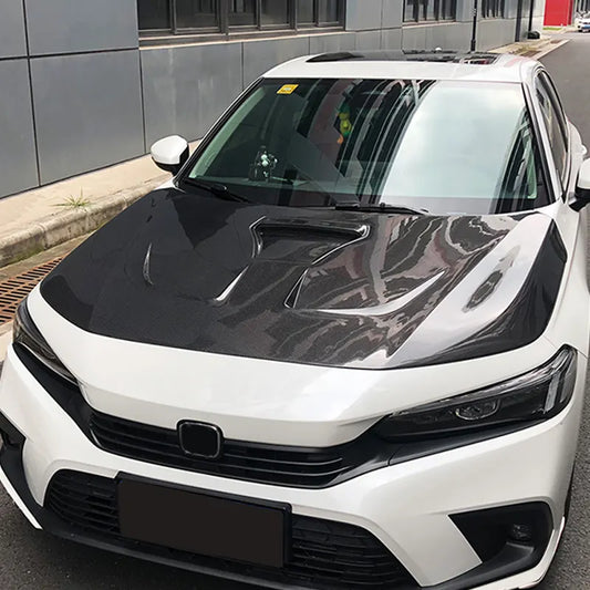 Honda Civic 11th Gen (2022+) – V2 Carbon Fiber Vented Hood