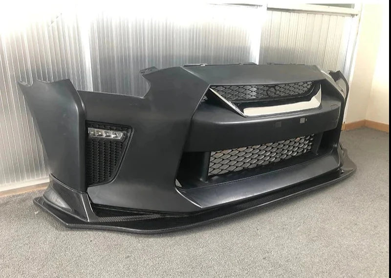 Nissan GTR R35 2017-2019 – L Style Carbon Fiber Front Lip