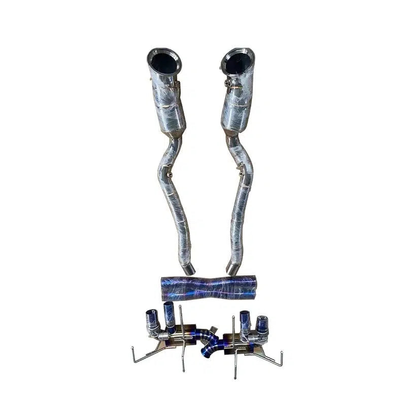 Ferrari 812 – Titanium Full Exhaust System & X-Pipe with Stainless Steel Mid Pipes