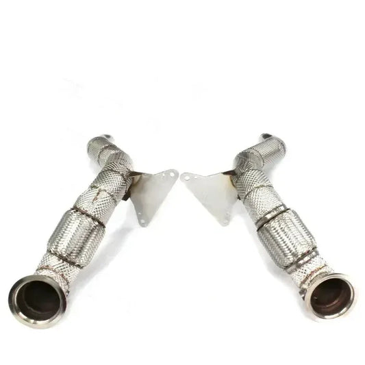 Ferrari 488 – Catless Downpipes with Heat Shields