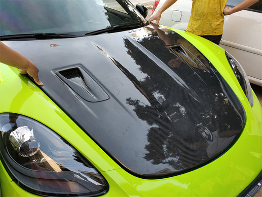 Porsche 718 Boxster / Cayman / GT4 / GT4RS – Carbon Fiber Hood