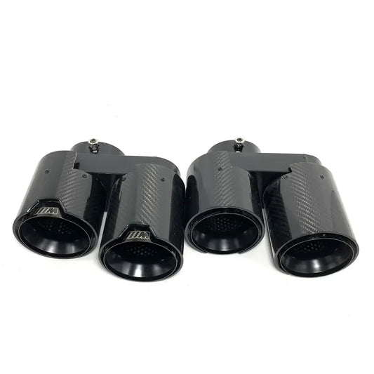 BMW G05 X5 / G06 X6 / G07 X7 – Carbon Fiber Quad Style Exhaust Tips