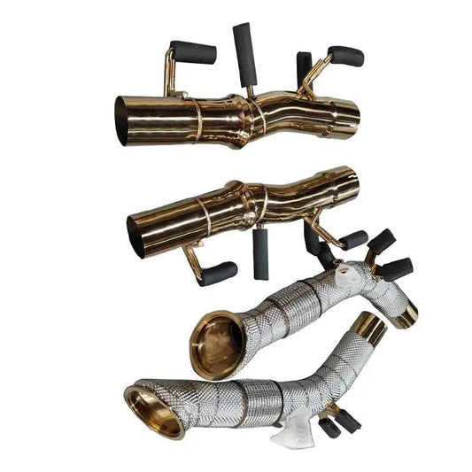 Ferrari SF90 – Catless Downpipes (Primary & Secondary) with Heat Shields