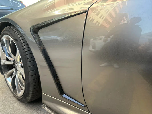 Lexus LC500 & LC500H - Carbon Fiber Side Fender Canards Trim