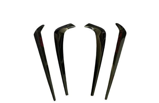 Lexus LC500 LC500H - Carbon Fiber Front Bumper Canards Trim