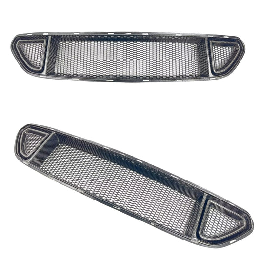 Ford Mustang 2015–2017 – R Style Carbon Fiber Front Grille Trim Cover