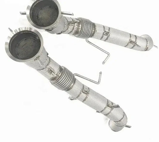 McLaren 570S/570GT – Full Catless Downpipes with Heat Shield