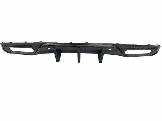 Mercedes C63 Coupe (W205) Carbon Fiber Rear Finned Diffuser | 2015β2019