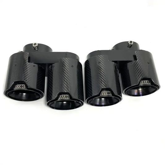 BMW G05 X5 / G06 X6 / G07 X7 – Carbon Fiber Quad Style Exhaust Tips