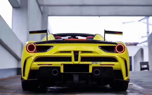 Ferrari 488 GTB 2015-2018 - M Style Carbon Fiber Aerodynamic Full Body Kit