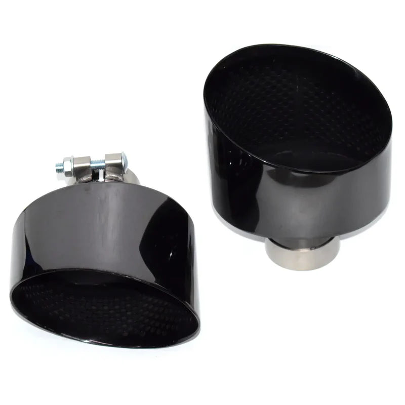 Audi - Gloss Black Oval Exhaust Tip Upgrade