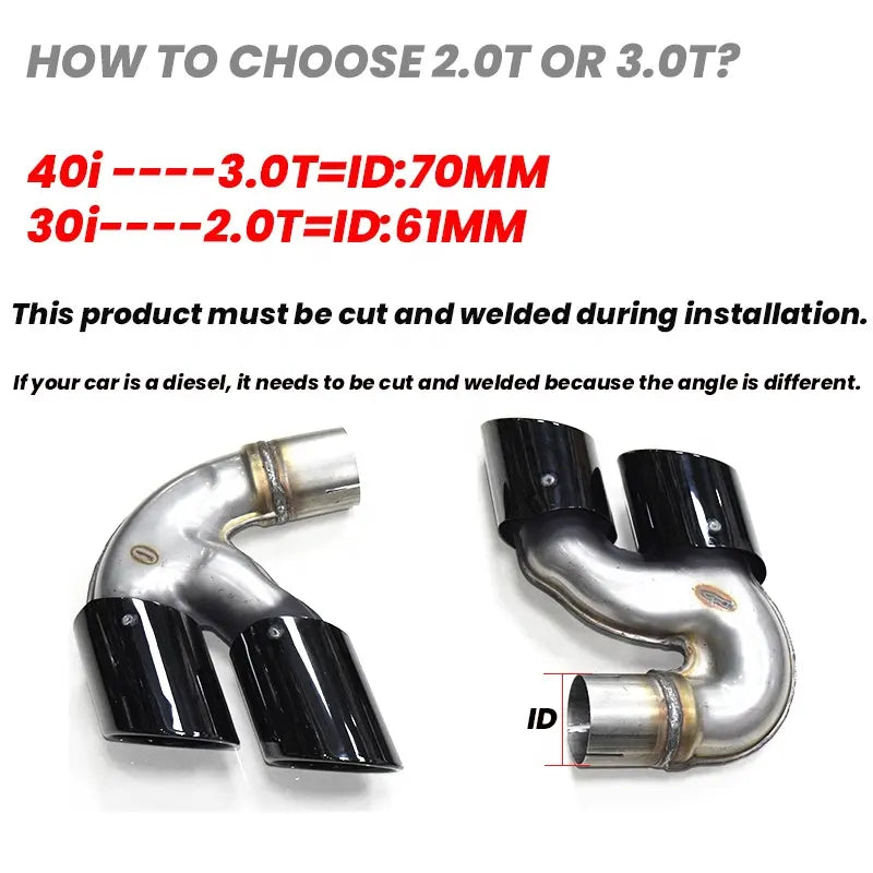 BMW X5 X6 X7 G05 G06 G07 - Carbon Fiber Quad Exhaust Tips