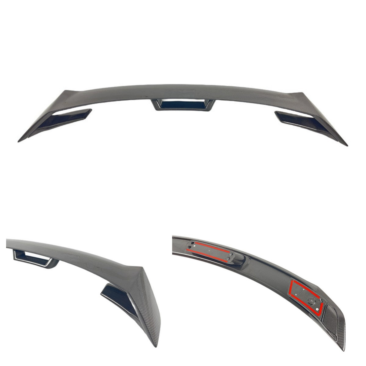Ford Mustang 2024 – GT Style Carbon Fiber Rear Trunk Spoiler