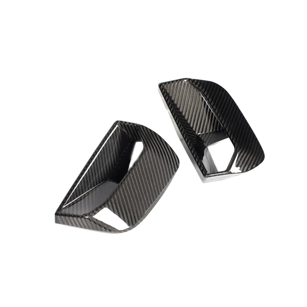 Ford Mustang S650 GT Coupe (2024+) - Carbon Fiber Front Bumper Air Vent Trim Covers