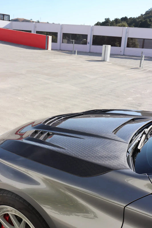 Infiniti Q60 / Q60S CV37 – Carbon Fiber Front Engine Vented Hood