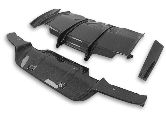 BMW F06 / F12 / F13 M6 - PSM Style Carbon Fiber Rear Diffuser