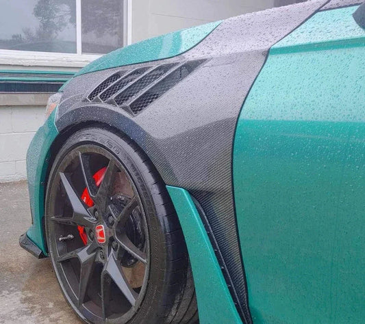 Honda Civic FL5 Type-R - Carbon Fiber Vented Fenders Replacement Set