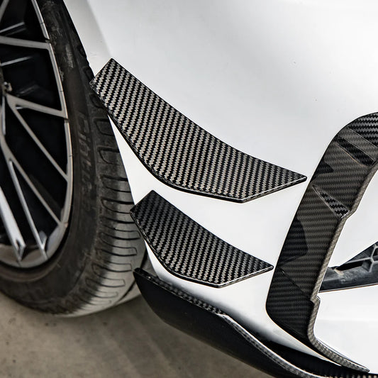 BMW M2 F87 LCI - SOOQOO Prepreg Carbon Fiber Front Bumper Inserts