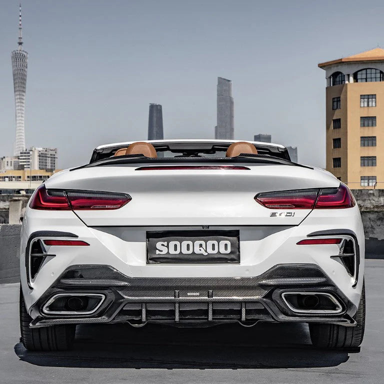 BMW G14/G15 8 Series - SQ Style Carbon Fiber Rear Diffuser