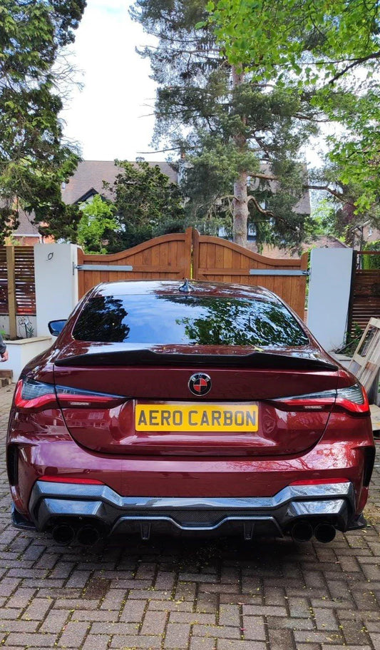 BMW G26 4 Series - SQ Carbon Fiber Dual Tip Rear Diffuser