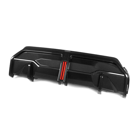BMW G42 2 Series - SQ Style Carbon Fiber Rear Diffuser with Brake Light
