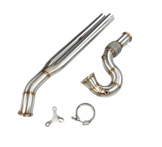 Audi TTRS 8S / RS3 8V/8Y – Catless Downpipe and Mid Pipe Combo