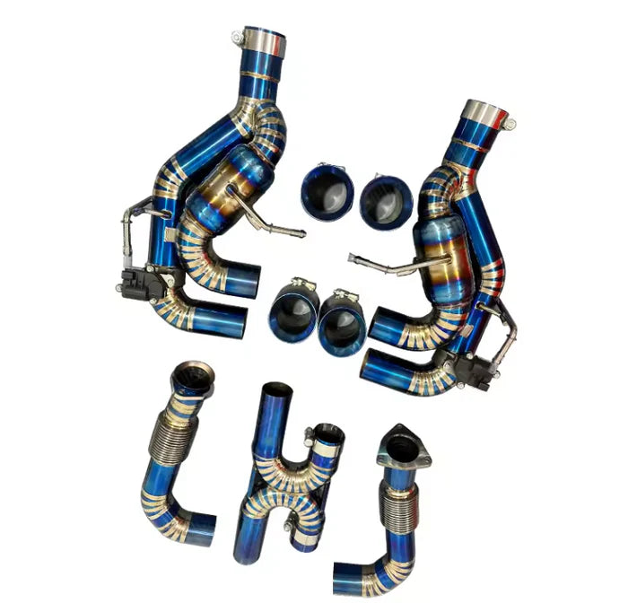 Chevrolet Corvette C8 – Titanium Valved X-Pipe Exhaust System with Muffler & Exhaust Tips