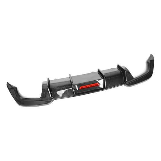 BMW G20 3 Series - TK Style Carbon Fiber Rear Diffuser w/ Brake Light