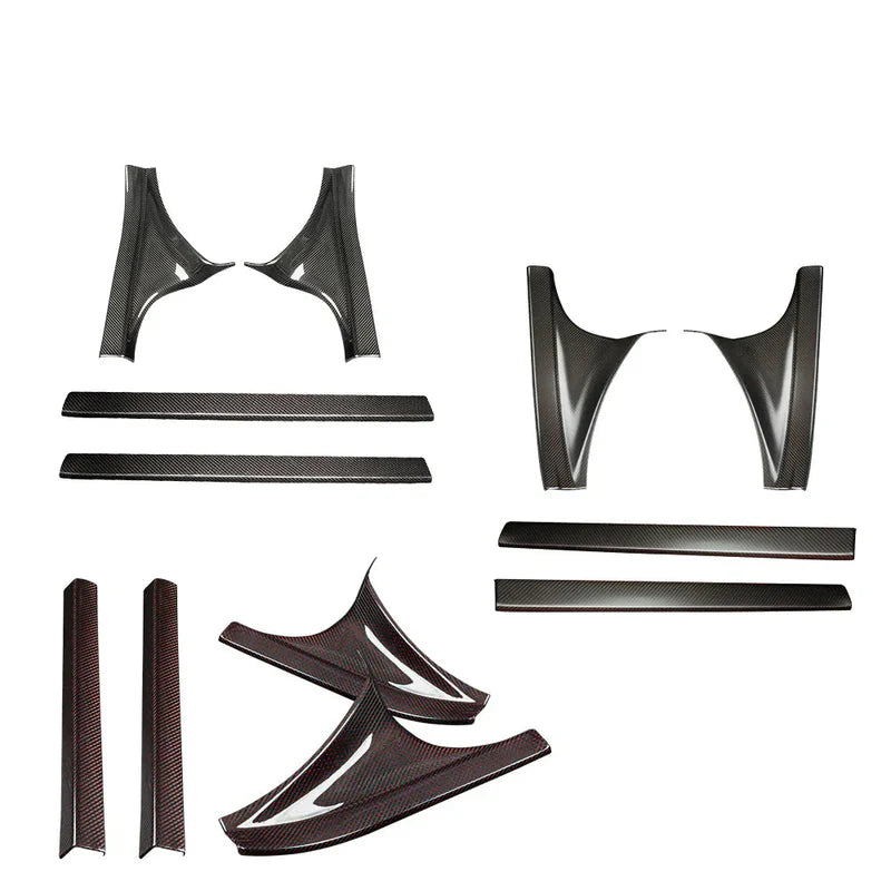 Honda Civic 11th Gen Type R FL5 β Carbon Fiber Front & Rear Door Sill Trim Set