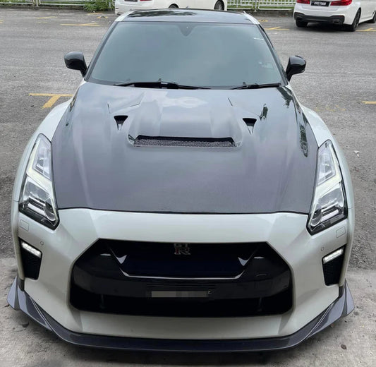 Nissan GT-R R35 - VRS Style Carbon Fiber Hood Bonnet
