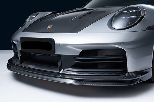 Porsche 911 992.2 Carrera / Carrera 4 / Carrera 4S / Carrera T - PT Dry Carbon Fiber Front Lip