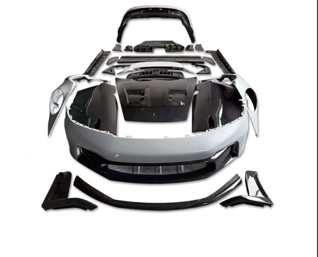 Porsche 911 992 – GT3 RS Style FRP / Prepreg Dry Carbon Fiber Conversion Kit