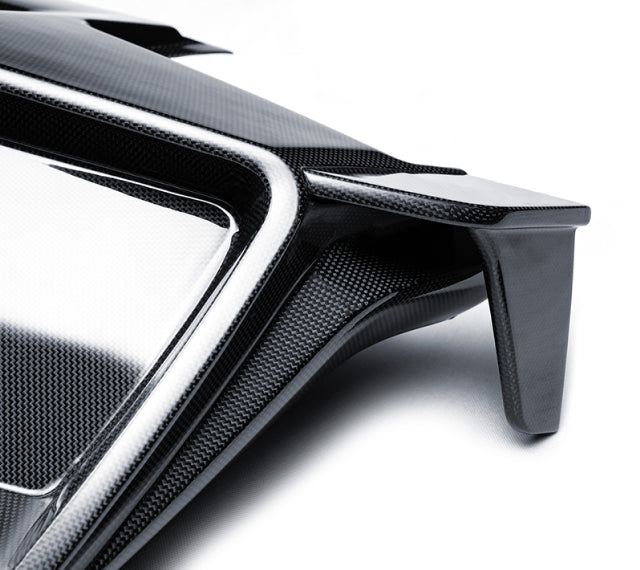 Ferrari 296 GTB / GTS - PT Prepreg Dry Carbon Fiber Rear Diffuser Spoiler