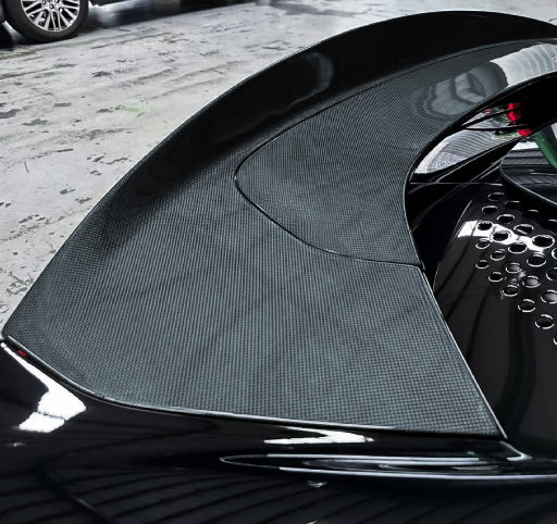 Ferrari SF90 - SF90XX Style Prepreg Dry Carbon Fiber Rear Wing Base