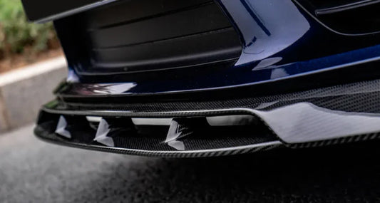Porsche 718 Cayman / Boxster (2016β2023) - Dry Carbon Fiber Front Splitter Lip