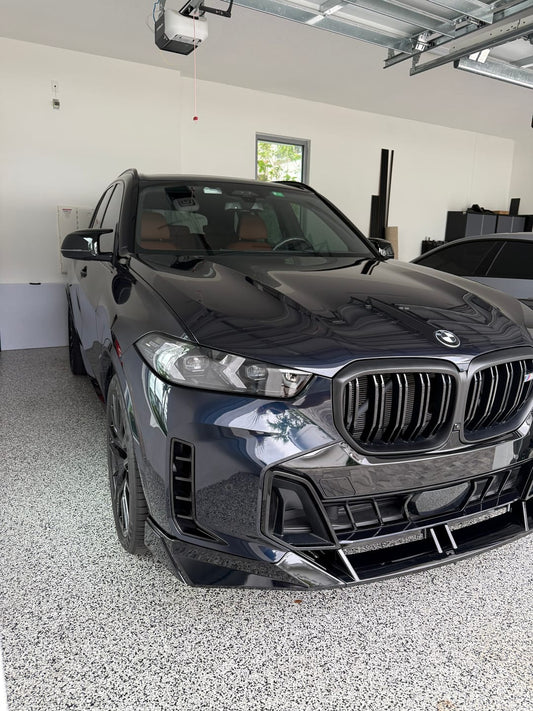 BMW X5 G05 LCI (2024β2026) - V Style Front Bumper Lip Lower Splitter Spoiler for M Sport