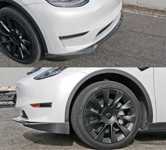 Tesla Model Y 2020-2024 - Carbon Fiber Front Lip V2