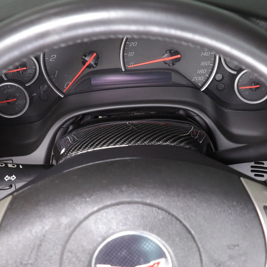 Chevrolet Corvette C6 (2005β2013) β Carbon Fiber Steering Wheel Lower Cover Trim